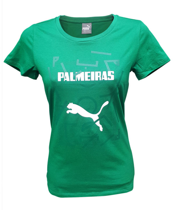 Camiseta Feminina Graphic Palmeiras Verde
