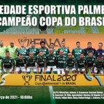 Placa Pôster Tetracampeão Copa do Brasil 2020