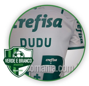 Camisa II Palmeiras 2021/22 DUDU 4+3 - Verde Branco Mania