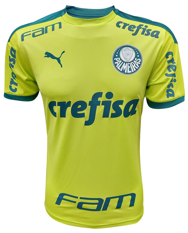 Camisa Treino Palmeiras 2021 Limão c Patrocín
