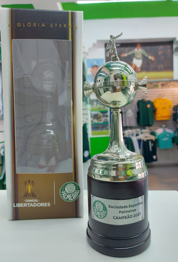 Taça Libertadores Palmeiras Campeão 2021 22cm
