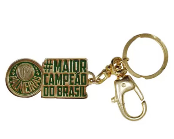 Chaveiro Palmeiras #MaiorCampeãodoBrasil Ouro