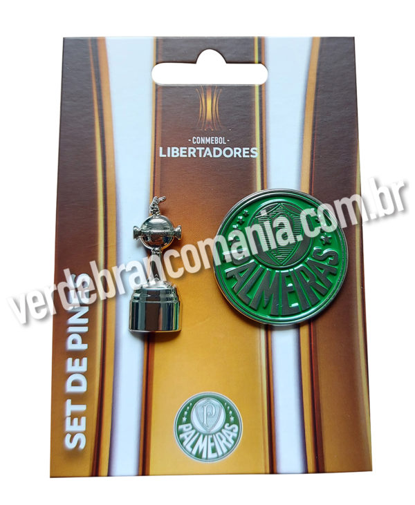 Kit 2 Pins Oficiais Palmeiras Libertadores
