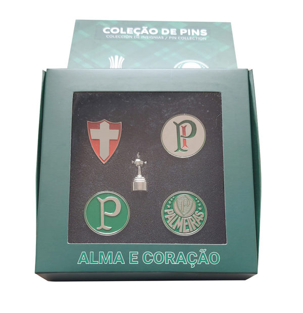 Kit 5 Pins Oficiais Palmeiras Libertadores