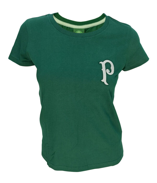Camiseta Feminina Palmeiras Verde 1ºEscudo