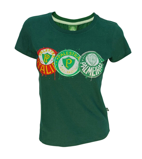 Camiseta Feminina Palmeiras Evolução
