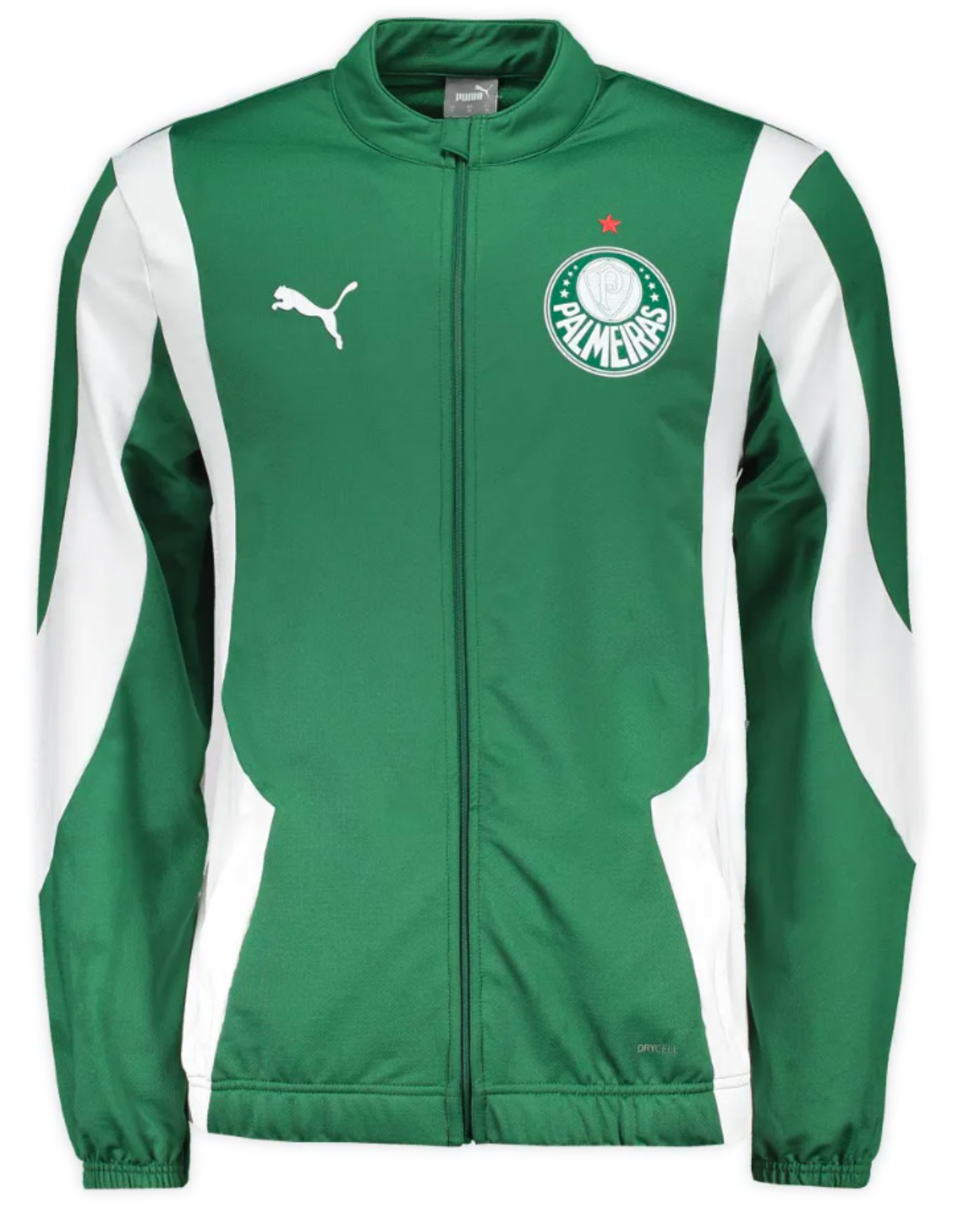 Jaqueta Pré-Jogo Palmeiras 2024/25 Verde Verde Branco Mania