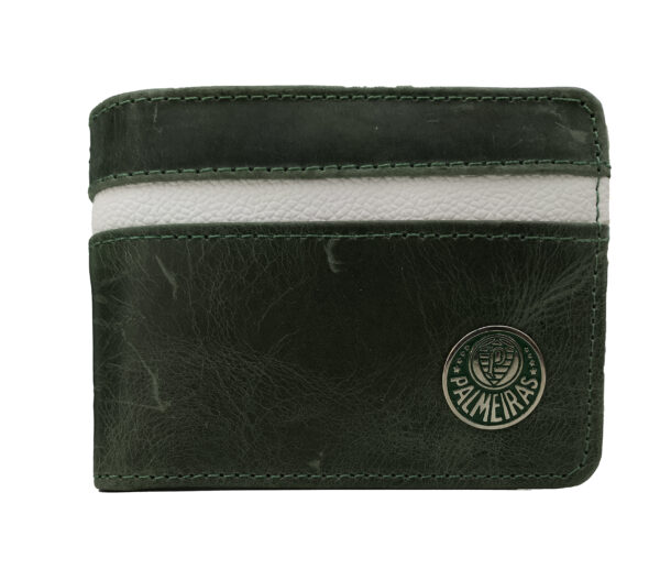 Carteira Couro Palmeiras Alvi-Verde c Caixa
